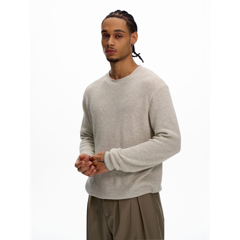 Kisko Minimalist Old Money Style Commuter Cleanfit Knit Long-Sleeve Unisex High-End Casual Base Shirt Top