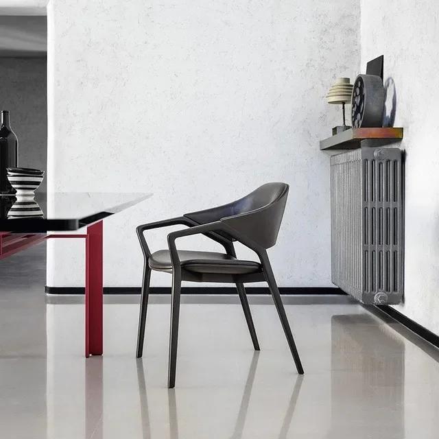Modern Fashion  Lounge Chair PU Wood Study Dining Room Bedroom Hotel Office Meeting Chairs Home Design Gift