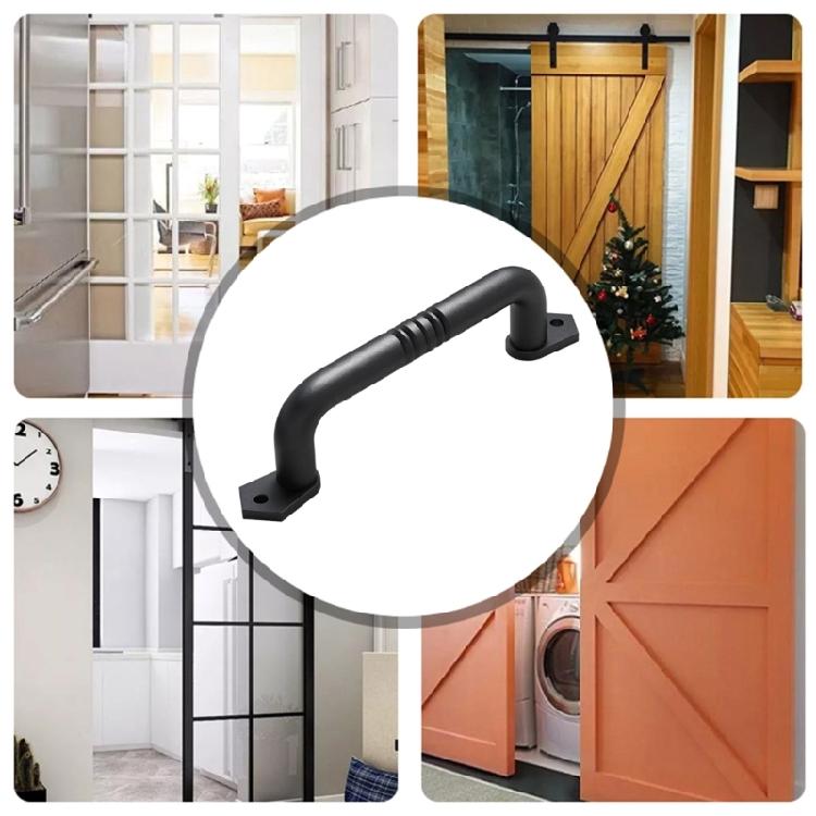 Commercial Residential Vintage Carbon Steel Door Handle Rustproof Construction Quick East Setups Assembly Daily Use