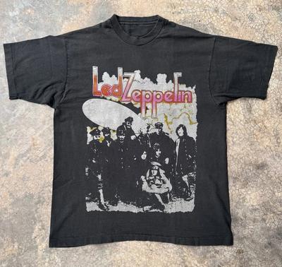 Rare! T-shirt Led Zeppelin II, T-shirt Unisexe en Coton Noir, Taille S-4XL
