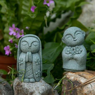Latest Durable Miniature Statue Exquisite Cute Little Monks Figurine Handmade Zen Garden Ornament Aquarium Decor