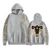 Felpa con cappuccio e stampa anime Black Clover Maglione in pile Felpa con cappuccio anime