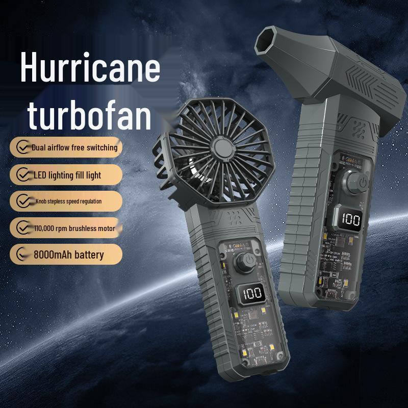 Multi-Purpose Turbo Fan Duster with Quick Charge, Lighting - Ideal for Outdoor Travel