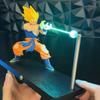 Anime Sun Wukong Nikolatoy Figure Kamehameha Magnetic Night Light Model Ornament Doll Desk Decorationtoy Gift