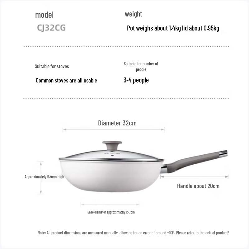 Chui Da Huang 32cm Ceramic Non-stick Wok
