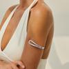 U-shaped Geometric Open Bangle: Simple Metallic Fashion for Women