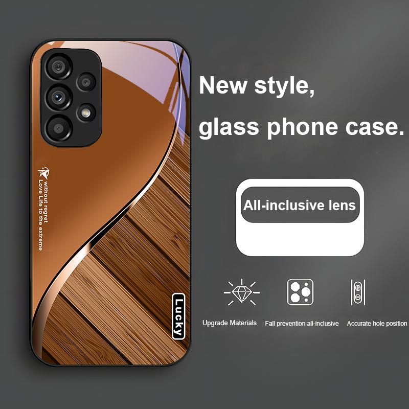 Without Regret For Samsung Galaxy Note 8 9 S10 Plus S20 S21 FE S23 Ultra A70 72 73 50 51 52 53 Tempered Glass Phone Case