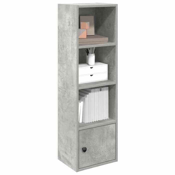 VidaXL Bookcase Concrete Grey 31x24x102 Cm Engineered Wood, Bookshelf, Storage Rack, Book Holder, 860340