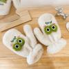 Gloves Winter schoolgirl neck big eyes frog finger all-inclusive gloves warm and cold cotton frog elements