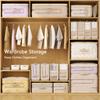 Transparent PVC Clothes Storage Bag Foldable Wardrobe Organizer With Zipper Handle For Quilts Blankets And Seasonal Home Storage And Daily Use