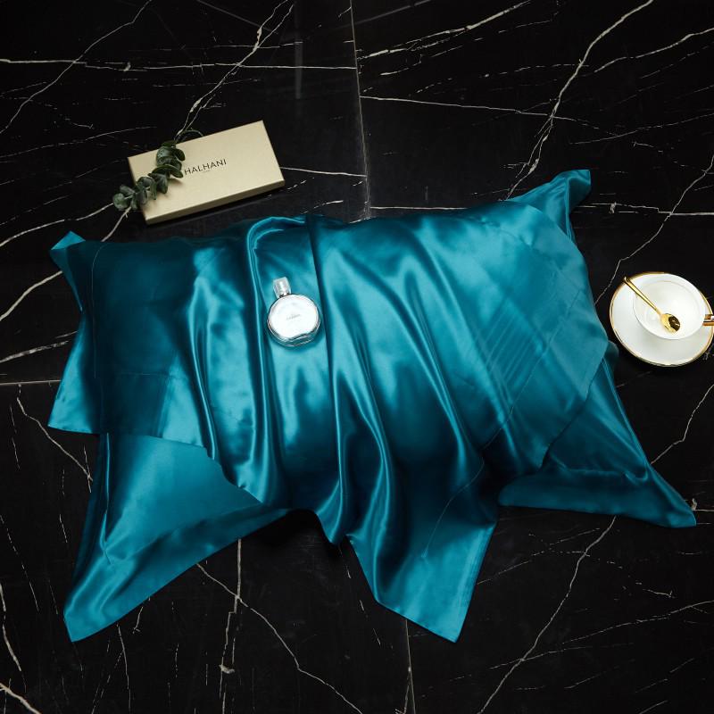 Double-Sided Mulberry Silk Satin Pillowcase - Solid Color