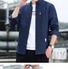 Men's Solid Color Oxford Cotton Yellow Button-Down Long Sleeve Shirt for Spring/Autumn Layering