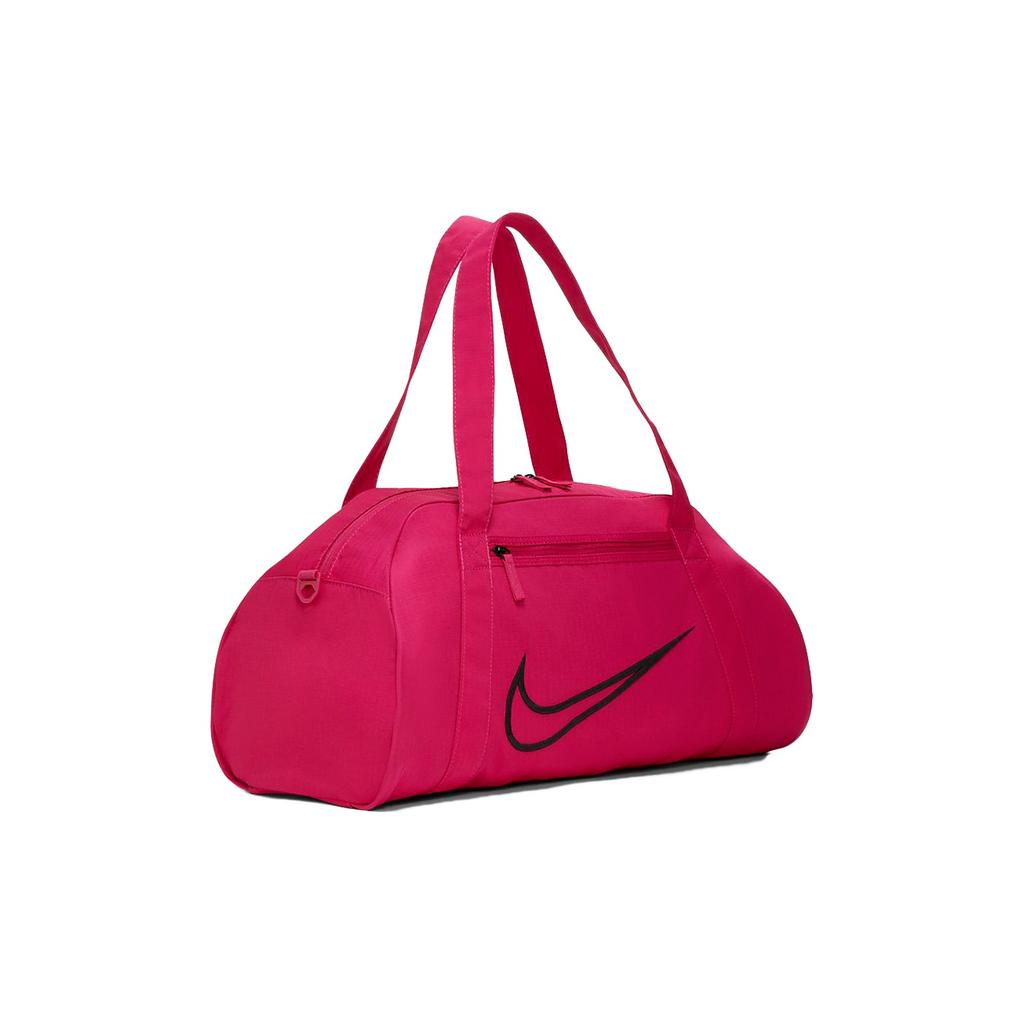 Nike Gym Club 2.0 Sports Training Large Logo Basic Large Capacity Polyester Fitness Bag Shoulder Tote Travel Bag Women bags Raspberry DA1746-615