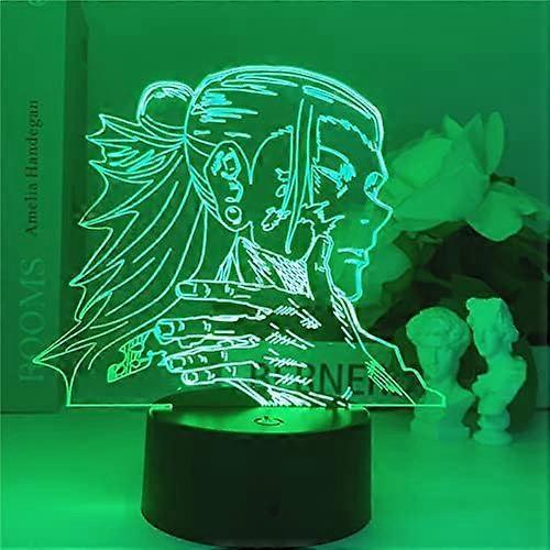 SCSYV Neueste Anime Jujutsu Kaisen Figur 3D Nachtlicht Geto Suguru Acryl Tischlampe Schlafzimmer Dekor Kindergeschenk Nachtlichter