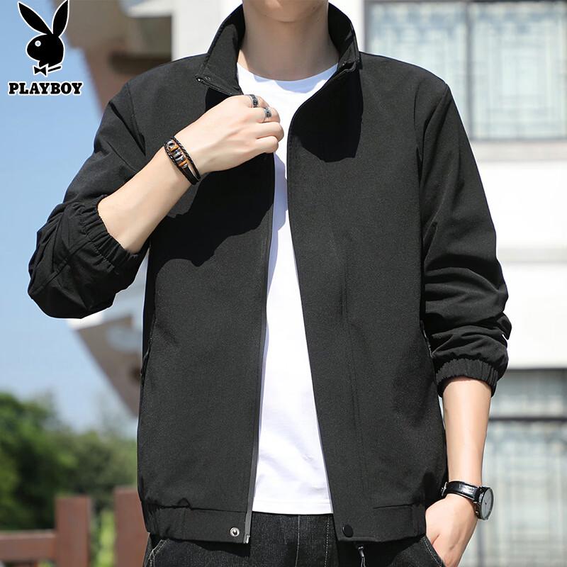 PLAYBOY Men's Casual Stand Collar Jacket