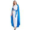 Halloween Greek Mythology Virgin Mary Dress Cape Cosplay Costume Stage Performance