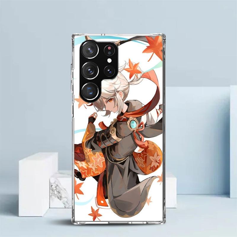 Kazuha Genshin Impact Phone Case For Samsung Galaxy S24 S25 Edge S26 Ultra S22 S23 Plus S21 + S20 FE Soft TPU Back Cover Galaxy