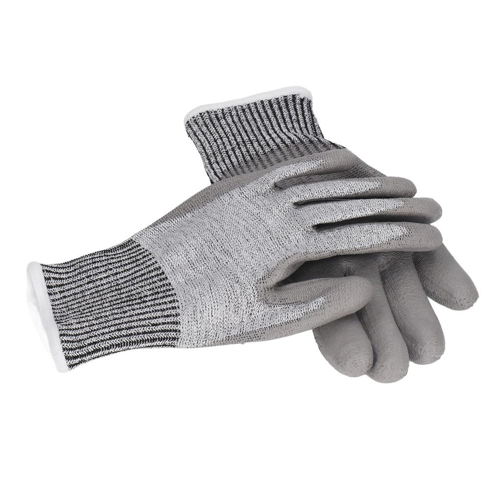 Arbeitshandschuhe Level F Schnittfest PU-beschichtet Atmungsaktiv für Wartung Gartenbau L