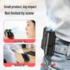 S06mini Shockproof Hanging Neck/Waist Desktop Fan with Lighting and Large Capacity