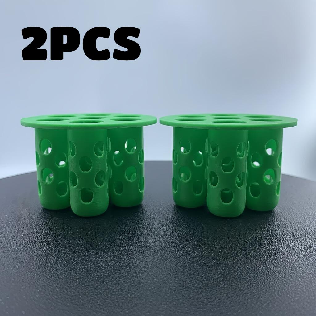 2PC Garden Nursery Pot 7-Hole Garlic Scallion Hydroponic Planters 3D Printed Hydroponic Mold for Flower Vegetable Home Gardening