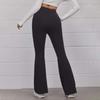 European and American Women's Solid Color Elastic Waist Yoga and Casual Running Pants