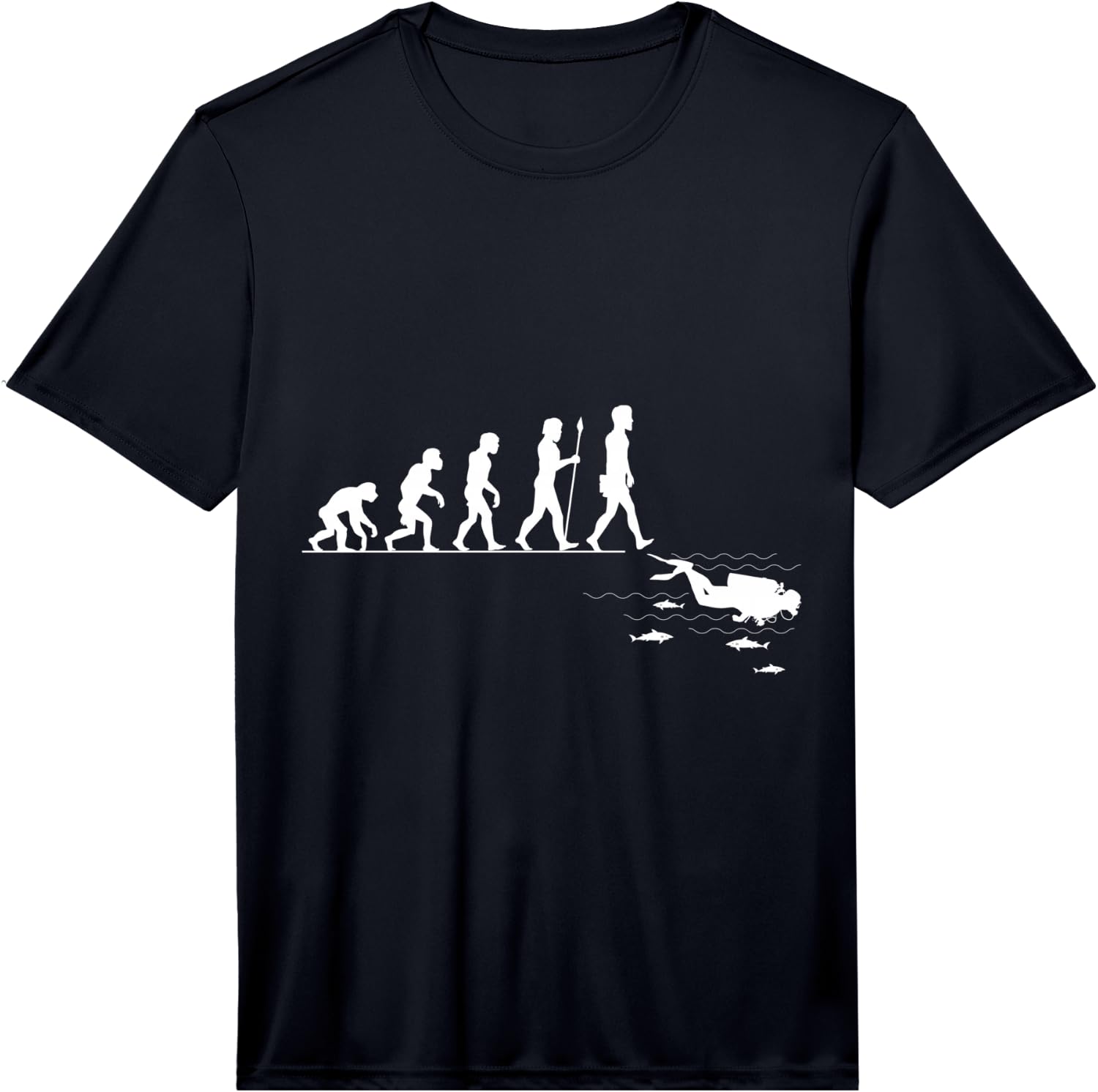 Funny Scuba Diving Evolution Diver Gift Performance Unisex T-Shirt XL