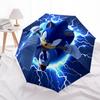 1pc Sonic Lightning Hedgehog Automatic Opening and Closing Folding - A Good Choice for Gifts, Fashionable and Convenient Umbrella With Cute Cartoon Ch