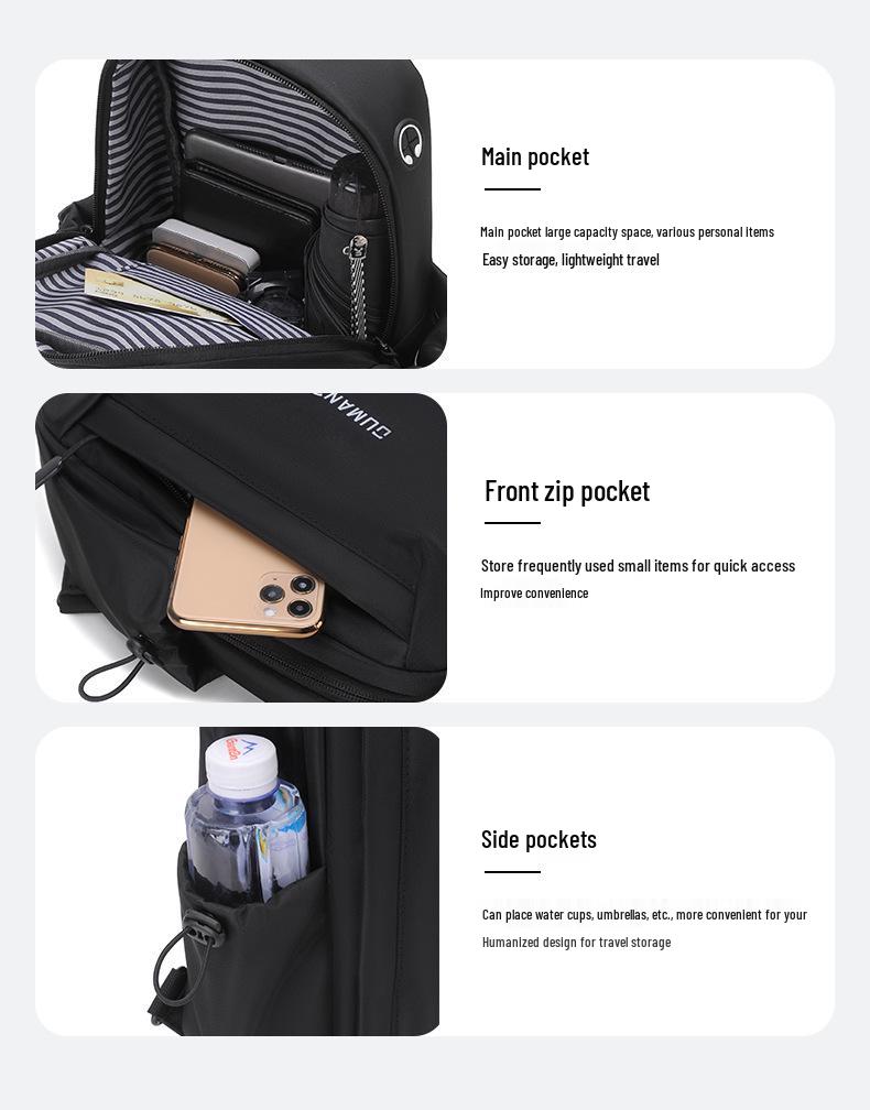 Unisex Fashion Chest Bag: Trendy, Lightweight, and Ideal for Casual Travel or Commuting.