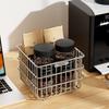 Large Capacity Wall Mounted Basket Space Saving Metal Wire Basket  Countertop