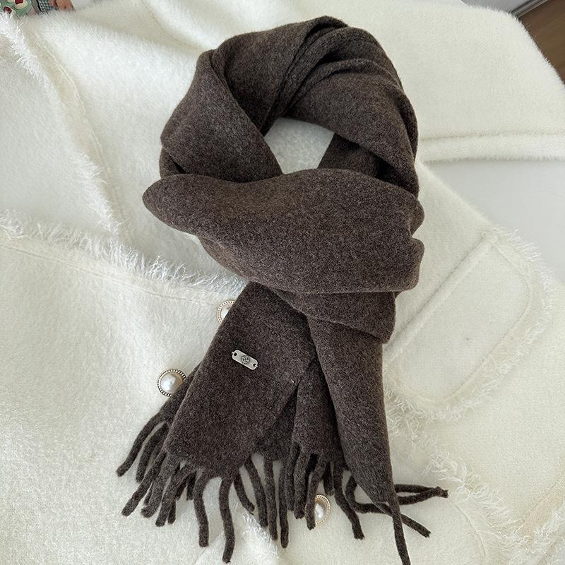Weicher Damen-Langquastenschal für Paare Warmer Strickschal für Herbst und Winter