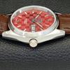 REFURBISHED SEIKO 5 AUTOMATIC MENS WATCH JAPAN MADE RED DIAL CUSTOM a440073-2 QV90-a440073