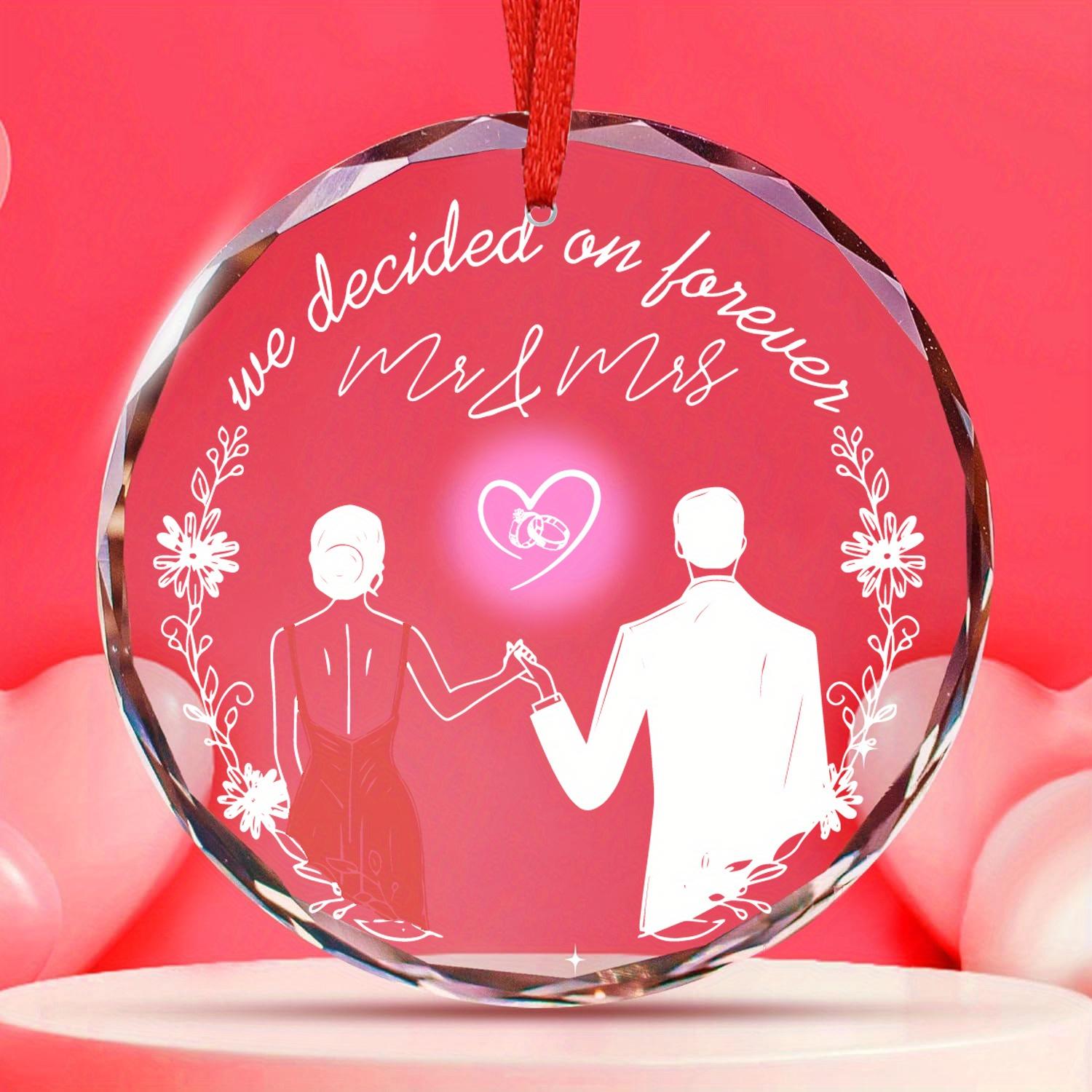 

1 шт./2 шт. Свадебные подарки для пар, Подарок для жены или мужа, Помолвка, Предложение, Подарки на годовщину свадьбы, Подарки для свадебного душа, Подарок для невесты 1pc