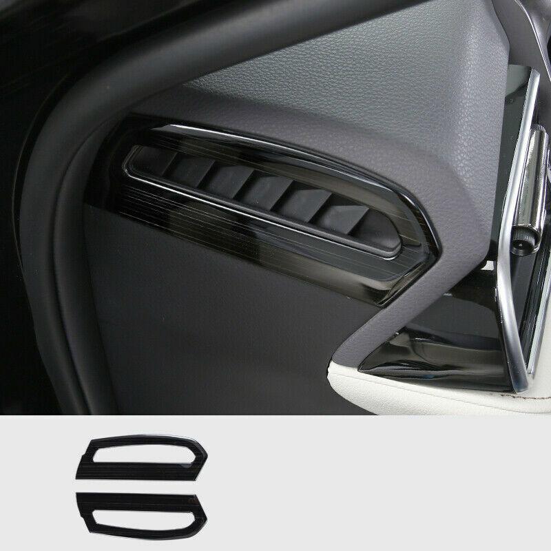 Black titanium dashboard L&R air outlet vent trim For Toyota Camry 2018-