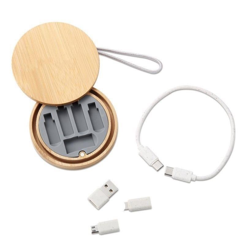 

Friendly Multiple Device Charging Cord With Bamboos Case 60WPD Type C To C Cable Universal 6 Port Adapters 1