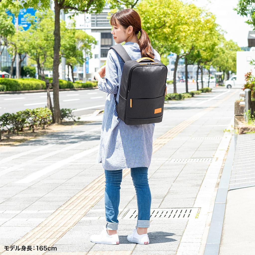 SANWA SUPPLY Lässiger PC-Rucksack (Dunkelgrau) BAG-BP17DGY