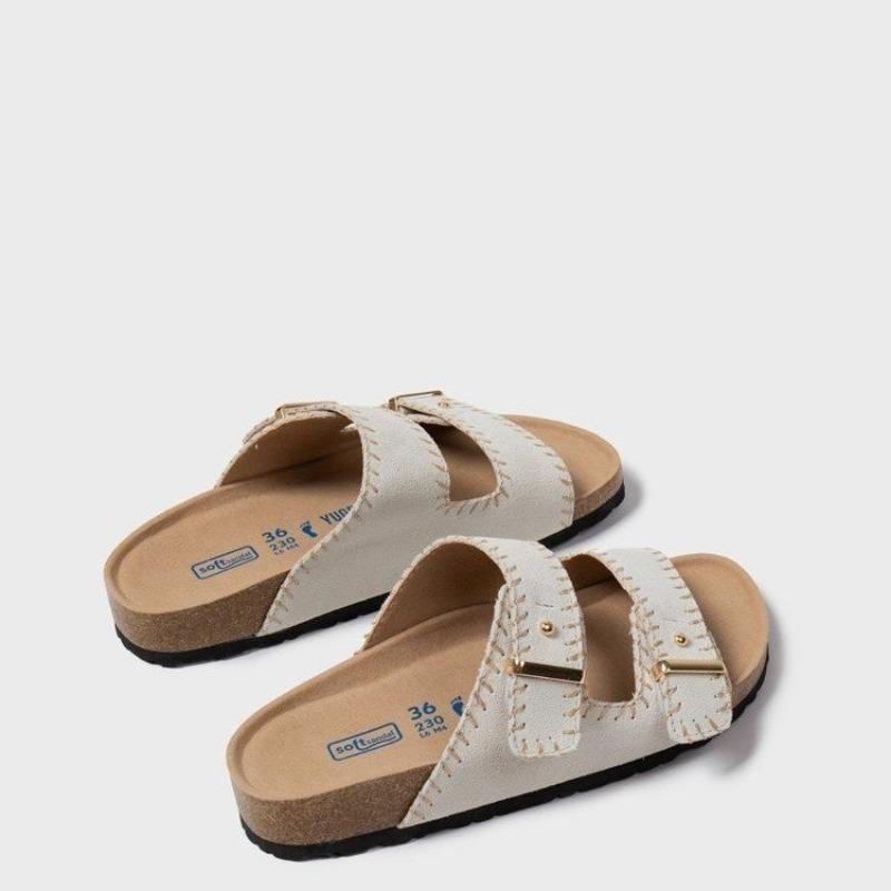 

The New Style of Shoes Is Versatile Thick-soled Half-drag Casual and Cool Slippers for Lazy Women To Wear Outside 35 білий