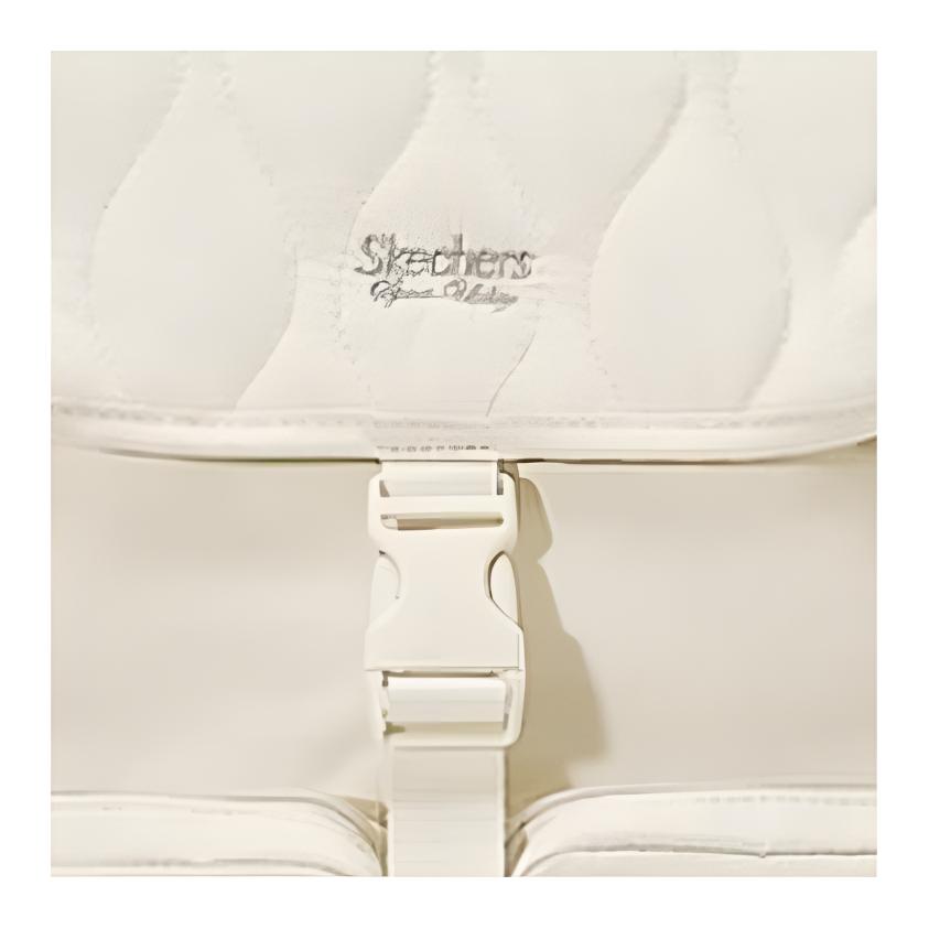 Skechers Fashionable Portable Daily Fabric Backpack Unisex Backpack Pure-White L424U011-01SV