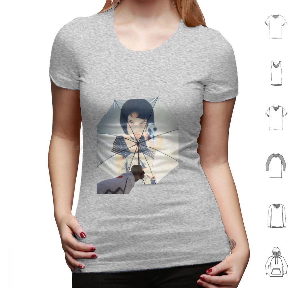 Leon The Professional Umbrella T Shirt Big Size 100 Cotton Leon Leon The Professional Movie Natalie Portman Mathilda Jean Reno