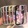Luxury Clear Candy Color Phone Case For iPhone 17 16 15 14 13 12 11 Pro Max Plus 16E Shockproof Bumper Protective Cases Cover