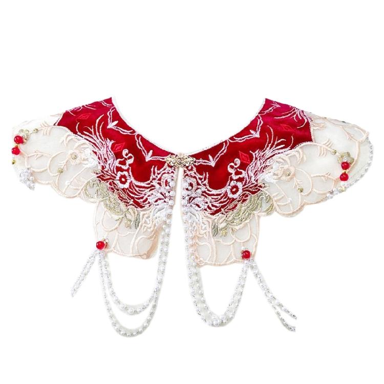 Yunjian Collar Decorative Hanfu Tassels Pearls False Collar Detachable Collar