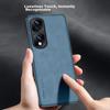 Honor 90 Pro Phone Case, Honor 90 Pro with Full Lens Protection, Silicone Soft Edge, Shockproof, Ultra-Thin, Simple And Leather Texture Case, Gray