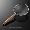 Qianxing 304 Stainless Steel Wooden Handle Strainer Sieve