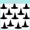 Halloween Witch Hat Paper Party Streamers For Scene Decoration 12 Pack