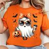 Cute Little Ghost Halloween Tshirt, Silly Halloween Graphic Tee, Funny White Ghost Halloween Season Shirt, Cute Little Ghost Shirt