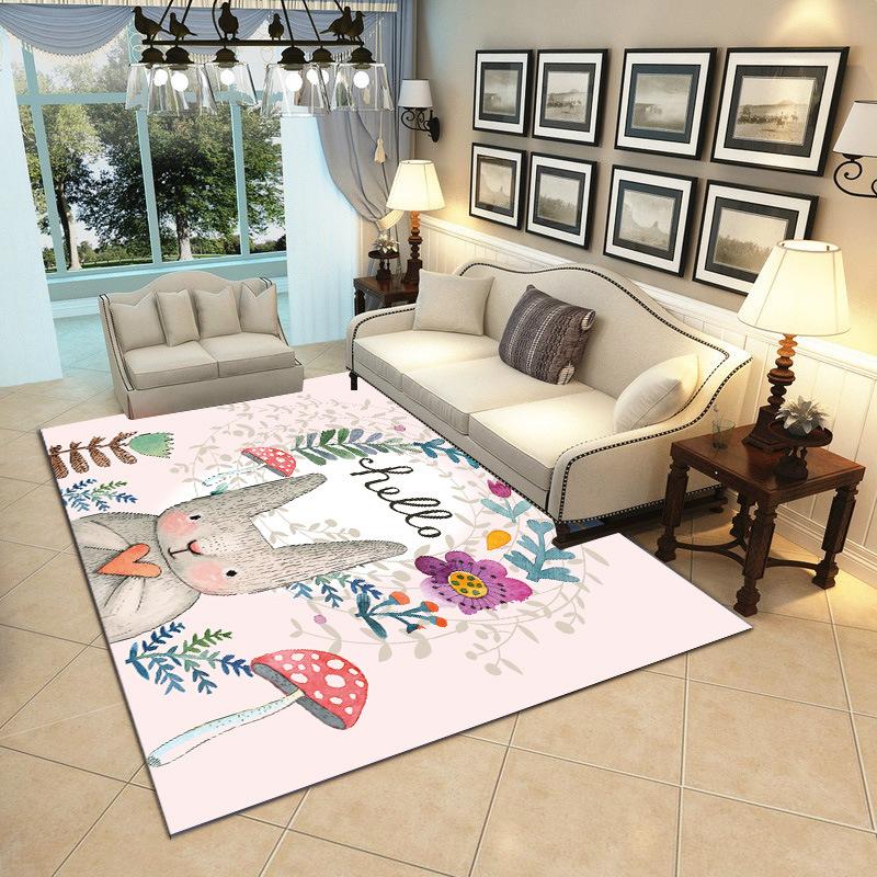 Living Room Fully Paved Home Bathroom Bedroom Non-slip Door Carpet New Cartoon Cute Carpet Floor Mat
