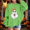 Kids Halloween Printed Hoodie, Loose Fit Casual Pullover for Boys Girls