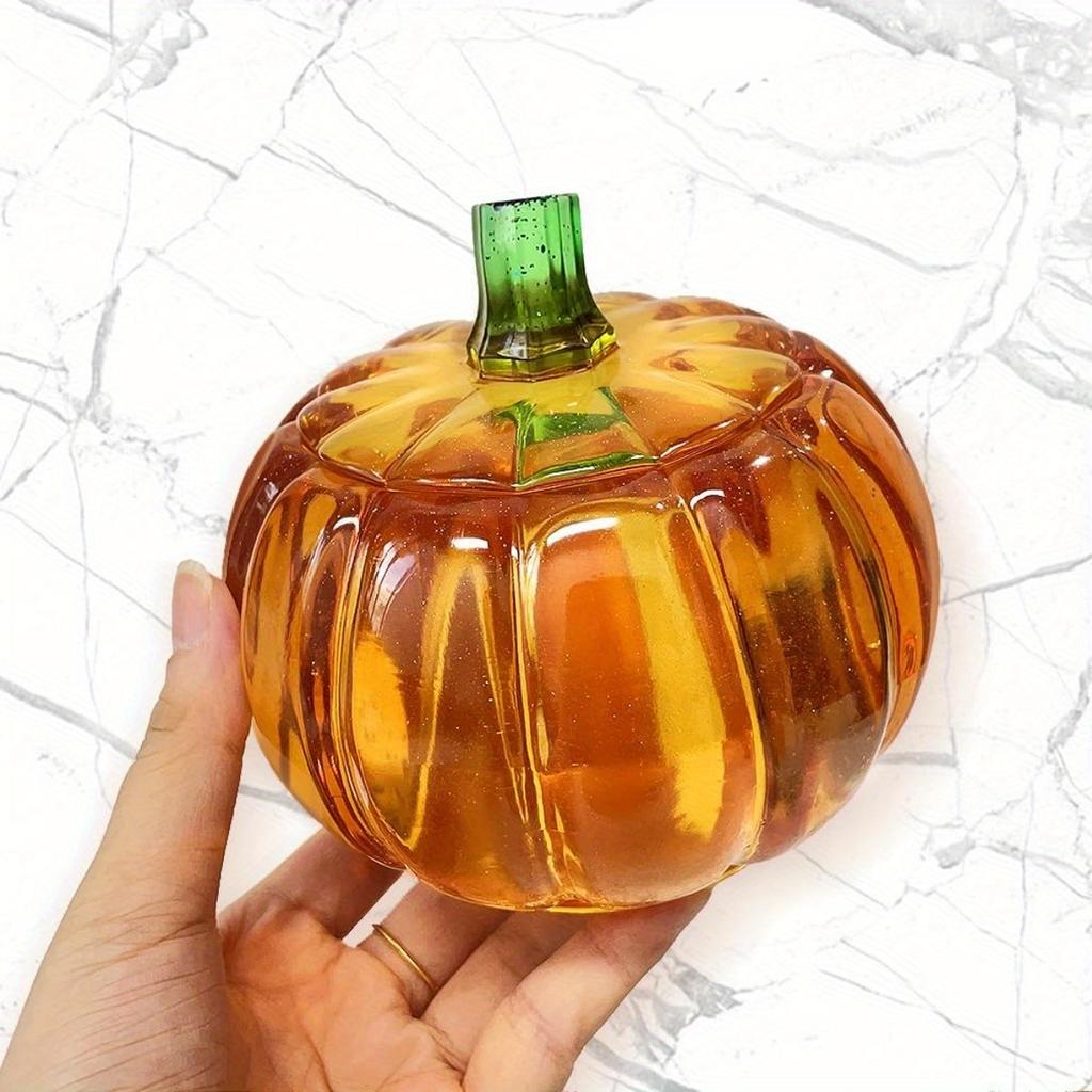 5'' Large Pumpkin Jar Mold, Halloween Resin Mold, Box Storage Silicone Mold for Resin, Clay, Gypsum Casting