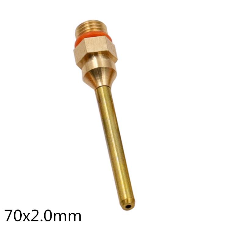 1Pc Pure Copper Hot Melt Glue Gun 2.0x70mm 3.0x50mm 2.0x34mm Nozzle Long Short Small-bore Large Diameter Glue Gun Nozzle