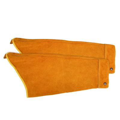 Leather Welding Arm Sleeves Heat & Flame Resistant Cowhide Welding Work Sleeves Breathable Welding Arm Protector for Men Women