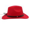 Fashion Cowboy Hat Black Bowler Hat Jazz Hat English Vintage Felt Hat Knight Hat